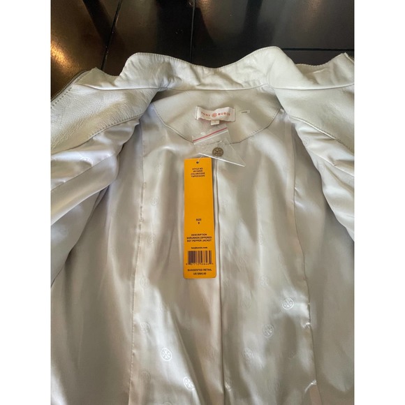 Tory Burch Leather Jacket Size 8 - Picture 8 of 10